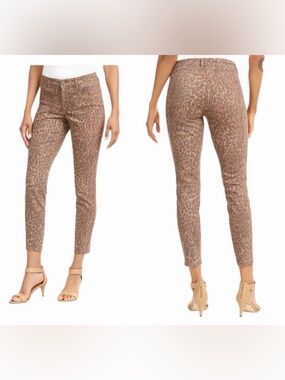 NWT Style & Co Curvy Fit Leopard Mid Rise Tummy Control Skinny